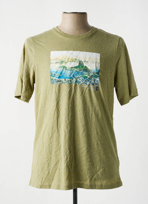 Tricou verde BLACK AND GOLD bărbat