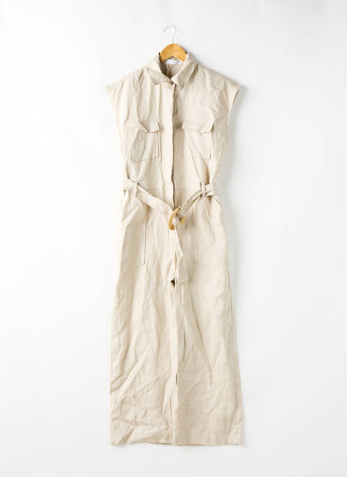 Salopetă-pantalon bej MNG femeie