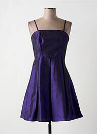 Rochie scurtă croială cambrată bretele subțiri violet BON PRIX femme