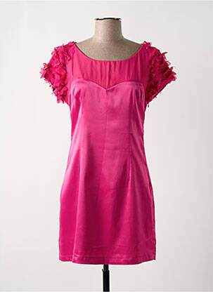 Rochie scurtă mâneci scurte mâneci scurte roz KAFFIR LILY femeie