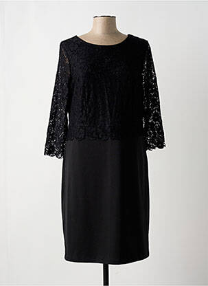 Rochie midi mâneci 3/4 mâneci 3/4 negru BON PRIX femeie
