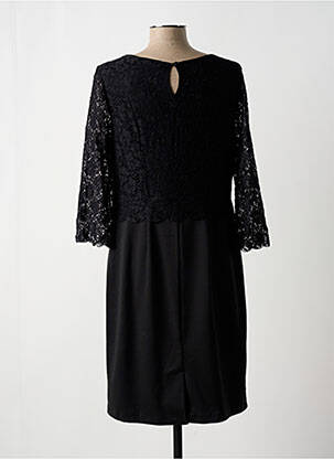 Rochie midi mâneci 3/4 mâneci 3/4 negru BON PRIX femeie
