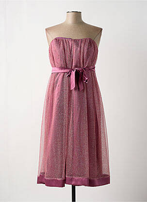 Rochie midi roz MATRIMONIA femeie