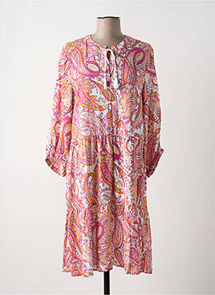 Rochie midi roz JUST WHITE femeie