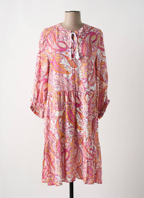 Rochie midi roz JUST WHITE femeie