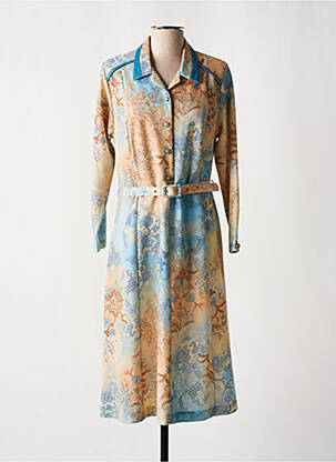 Rochie midi bej ISA COUTURE femeie