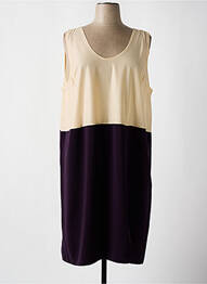 Rochie midi fără mâneci fără mâneci violet ISA COUTURE femeie