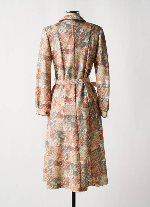 Rochie midi bej FRANCOISE DE FRANCE femeie