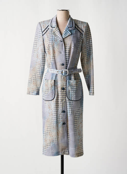 Rochie midi albastru FRANCOISE DE FRANCE femeie