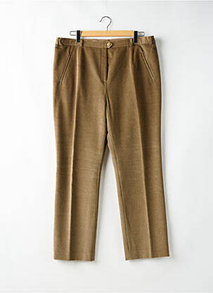 Pantalon drept elasticitate mărime normală maro SYM femeie