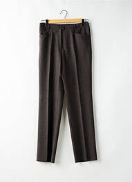 Pantalon drept talie cu cleme talie înaltă maro CHRISTIAN MARRY femme