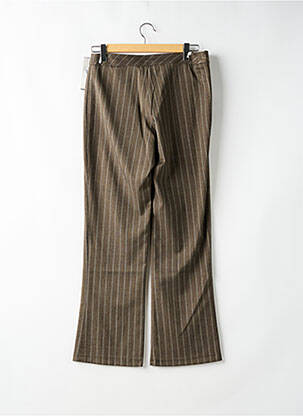 Pantalon drept țesătură crep mărime normală verde 20/20 femeie