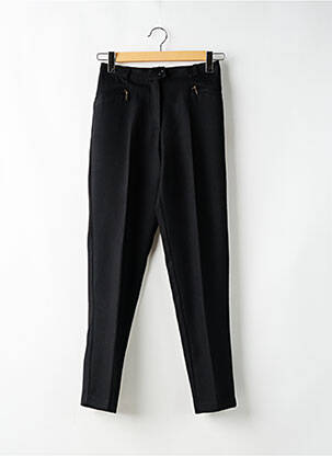 Pantalon slim talie înaltă talie înaltă negru LAURA DE L'ISLE femeie