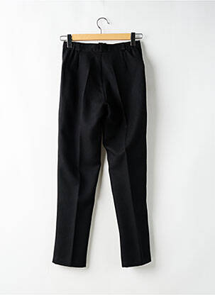 Pantalon slim talie înaltă talie înaltă negru LAURA DE L'ISLE femeie