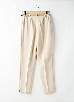 Pantalon slim buzunare talie înaltă bej ATLANTA femeie