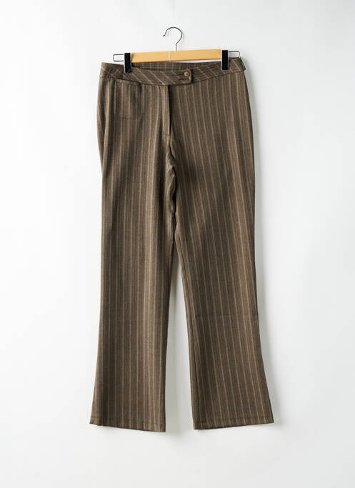 Pantalon drept țesătură crep mărime normală verde 20/20 femme