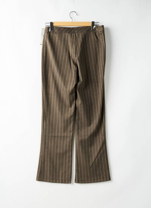 Pantalon drept țesătură crep mărime normală verde 20/20 femme