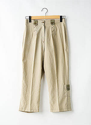 Pantalon 7/8 talie elastică verde ATLANTA femeie