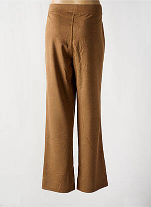 Pantalon drept talie elastică bej YESTA femeie