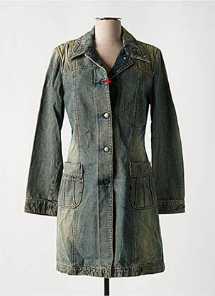 Palton lung albastru MISS SIXTY femeie