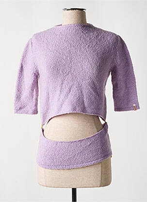 Pulover croială dreaptă mâneci scurte violet MISS SIXTY femeie