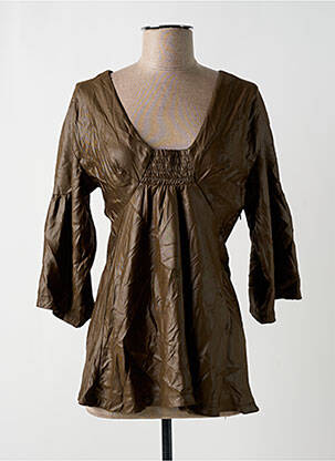 Tunică mâneci lungi maro WE ARE REPLAY femeie