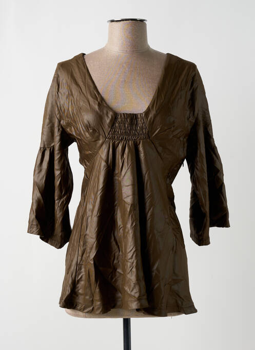 Tunică mâneci lungi maro WE ARE REPLAY femeie