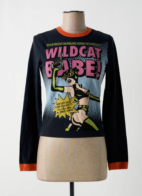 Tricou negru REPLAY femeie