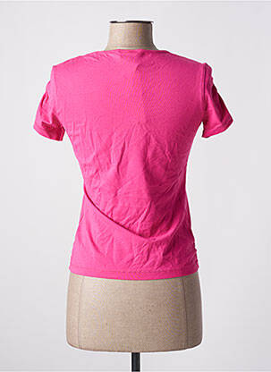 Tricou elasticitate mâneci scurte roz REPLAY femeie