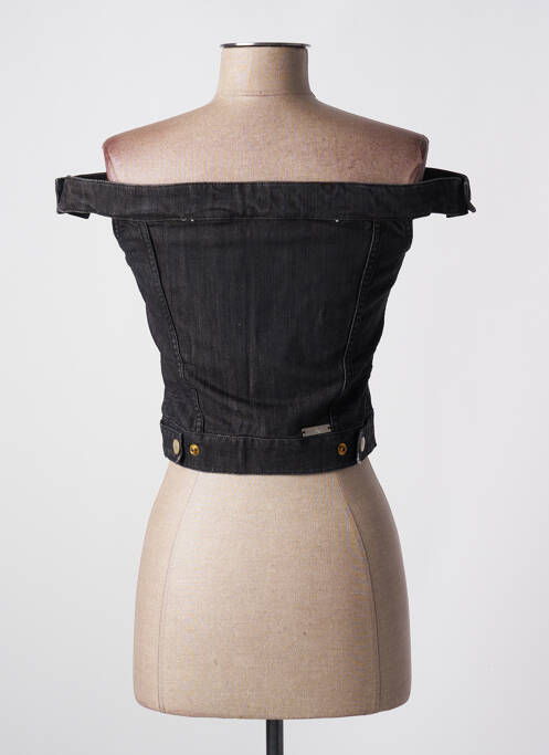 Top guler pătrat fără mâneci negru WE ARE REPLAY femme