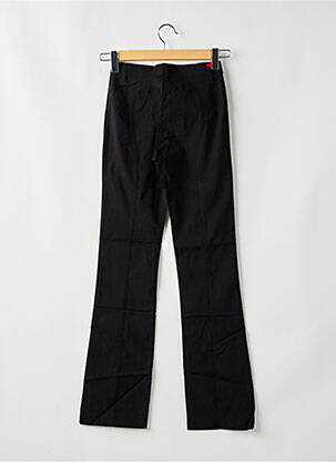 Pantalon drept închidere cu fermoar sub clapetă cu nasturi negru MISS SIXTY femeie