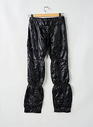 Pantalon drept închidere cu fermoar sub clapetă cu cârlig negru MISS SIXTY femeie