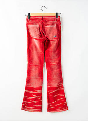 Pantalon evazat țesătură catifea roșu KILLAH femeie
