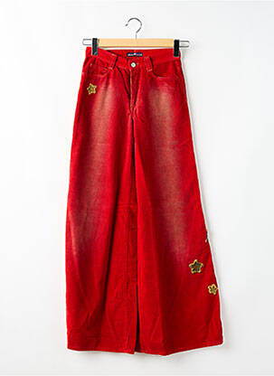 Pantalon evazat croială evazată roșu KILLAH femeie