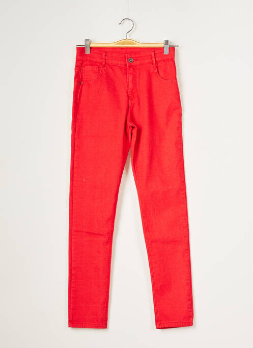 Blugi cu croială slim roșu 3 POMMES băiat