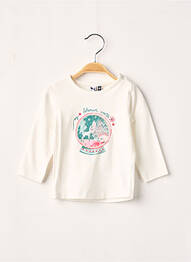 Tricou ecru 3 POMMES fille