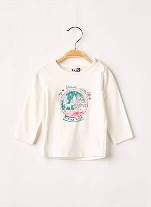 Tricou ecru 3 POMMES fată