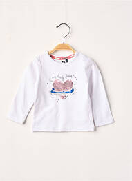Tricou alb 3 POMMES fille