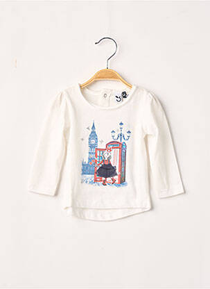 Tricou ecru 3 POMMES fată