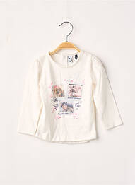 Tricou ecru 3 POMMES fille