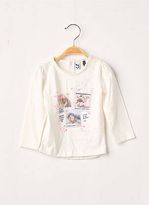 Tricou ecru 3 POMMES fată