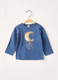 Tricou albastru 3 POMMES fată