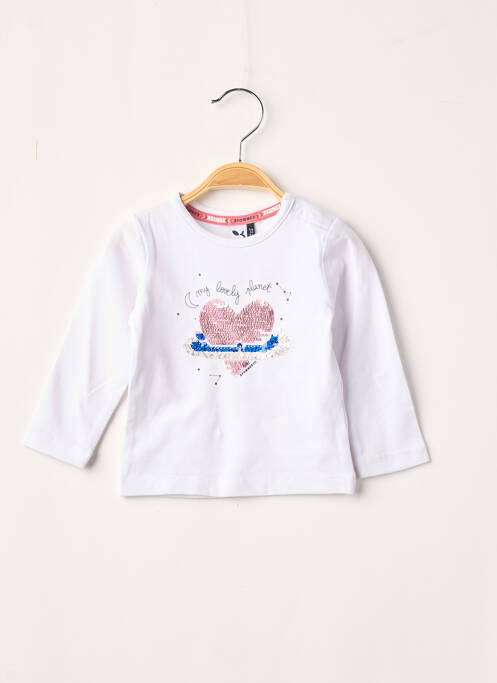 Tricou alb 3 POMMES fată