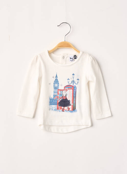 Tricou ecru 3 POMMES fată