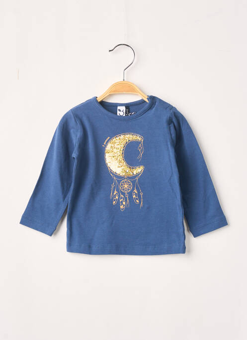 Tricou albastru 3 POMMES fată