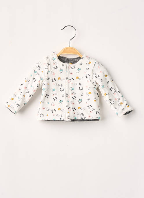 Vestă cu mâneci lungi gri 3 POMMES fată