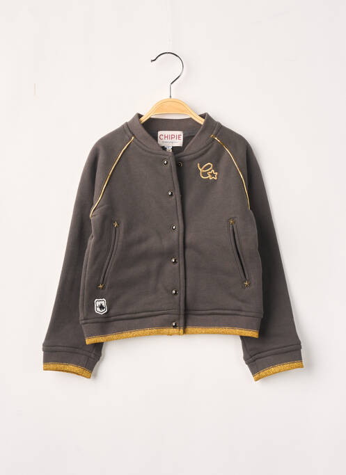 Vestă cu mâneci lungi negru CHIPIE fată