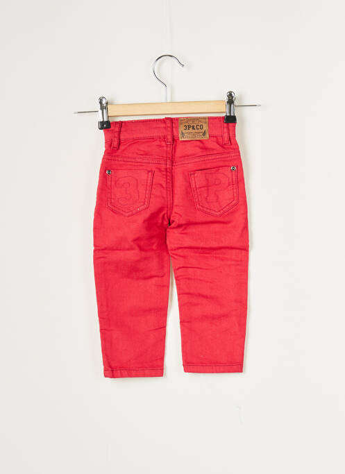 Pantalon drept roșu 3 POMMES băiat