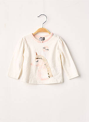 Tricou ecru 3 POMMES fată
