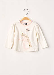 Tricou ecru 3 POMMES fille